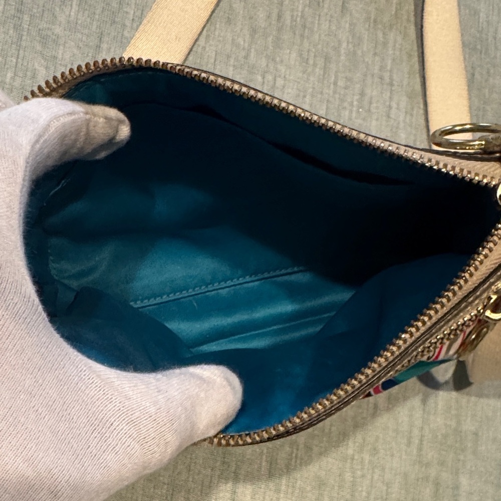 Coach Multicolor Crossbody Bag with Silver Details - Picture 13 of 14